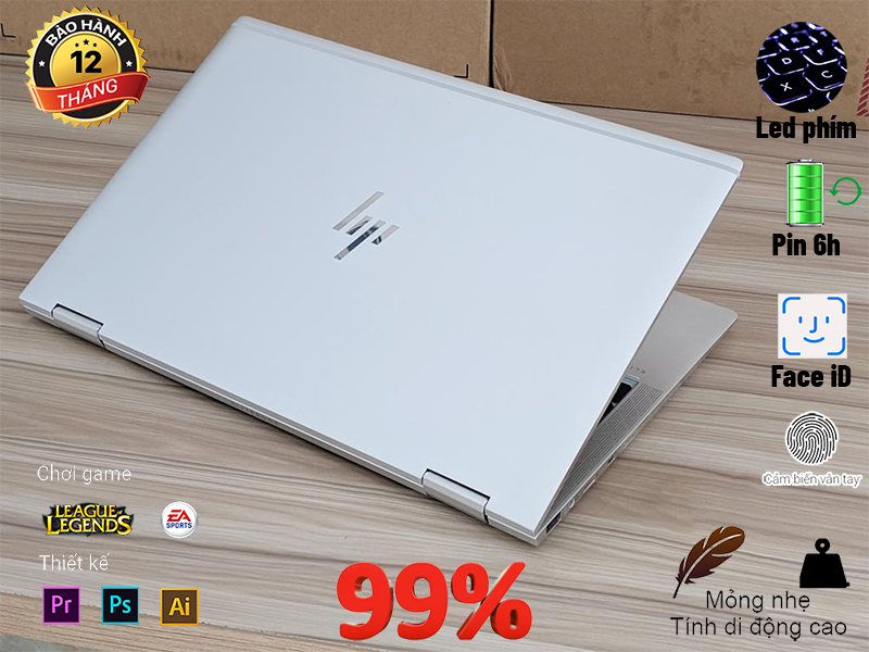 HP Elitebook 1040 G6 X360 Core i5 8250U thiết kế vỏ ngôm nguyên khối