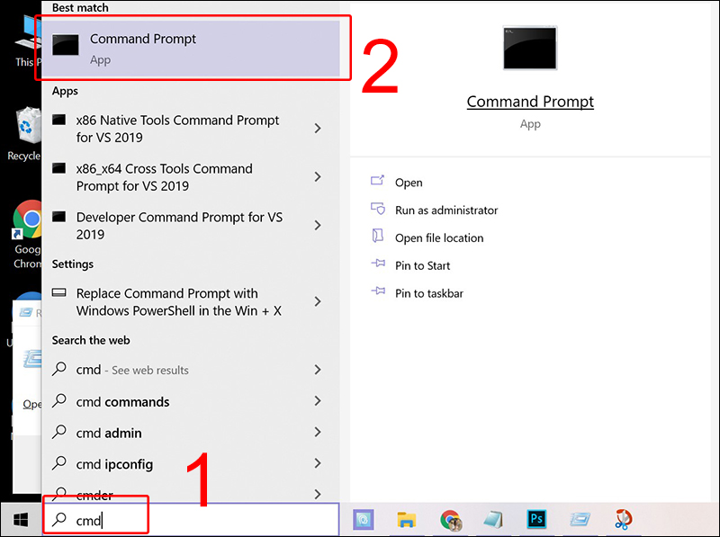 Cách xem tên máy tính trên Windows bằng lệnh Command Prompt