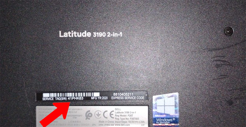 Service Tag Dell là gì